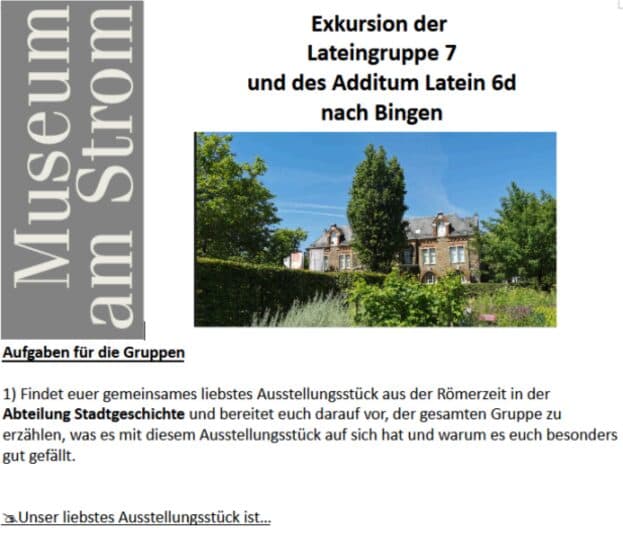 Museumsbesuch in Bingen